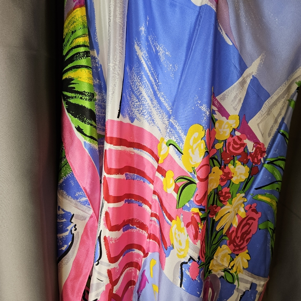 Echo Caribbean Balcony Silk Scarf - Picture 4 of 11